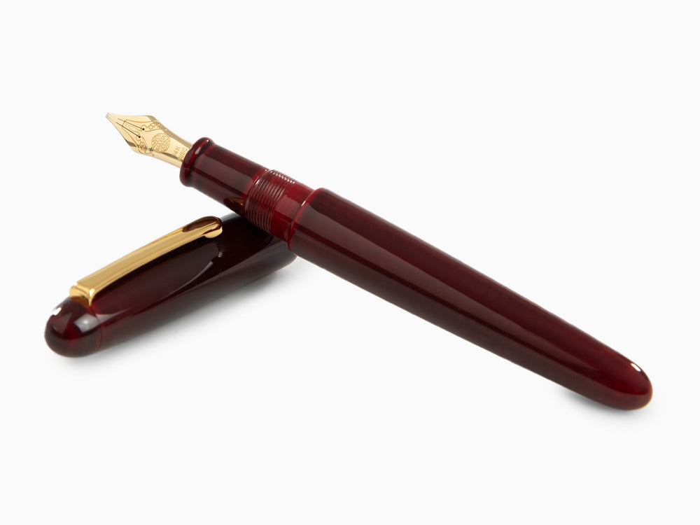 Nakaya Writer Portable  Füllfederhalter, Aka Tamenuri, Naturkautschuk