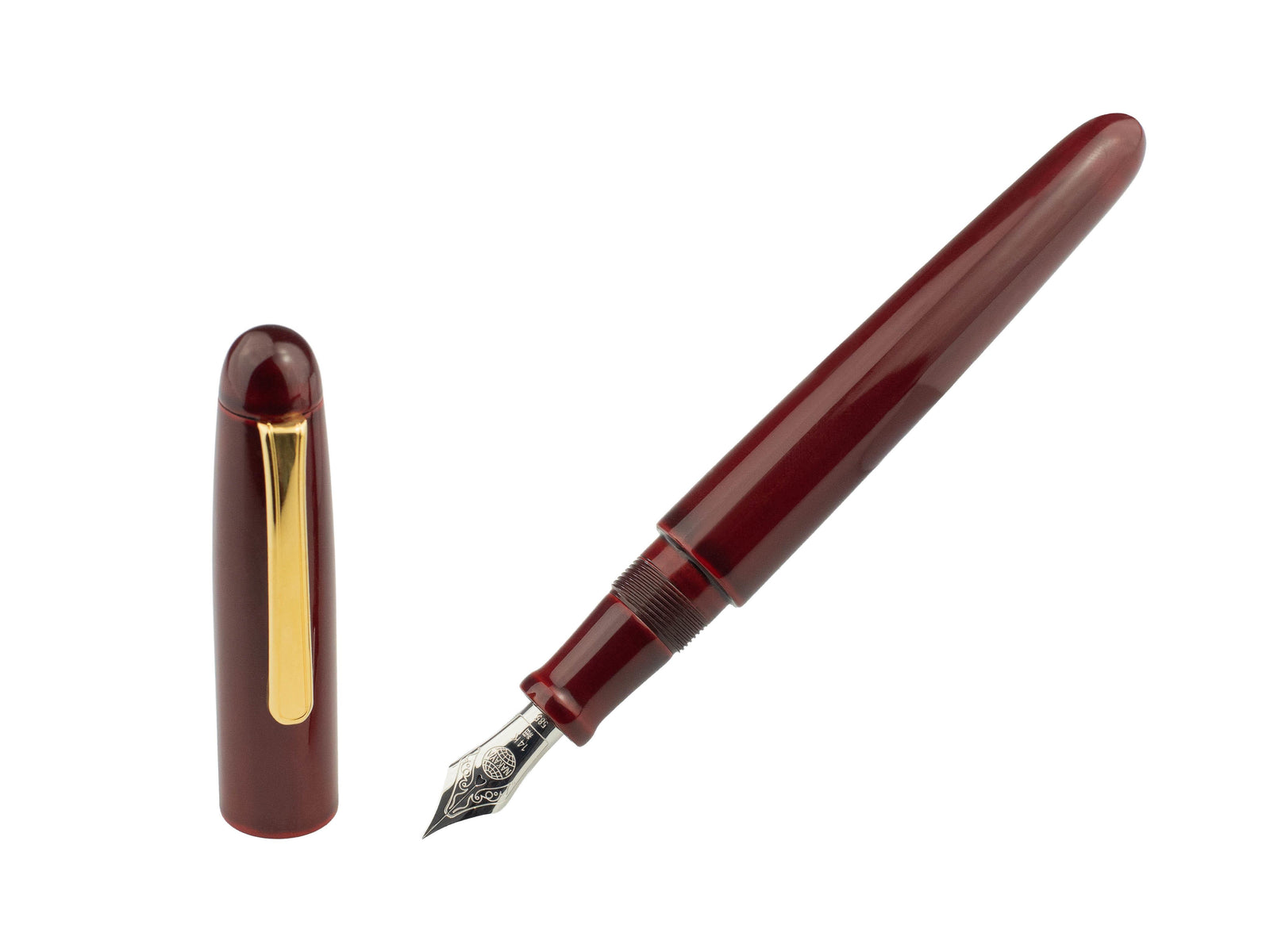 Nakaya Writer Portable Füllfederhalter Aka-Tamenuri, Urushi Lack