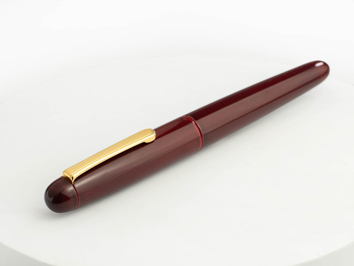 Nakaya Writer Portable Füllfederhalter Aka-Tamenuri, Urushi Lack