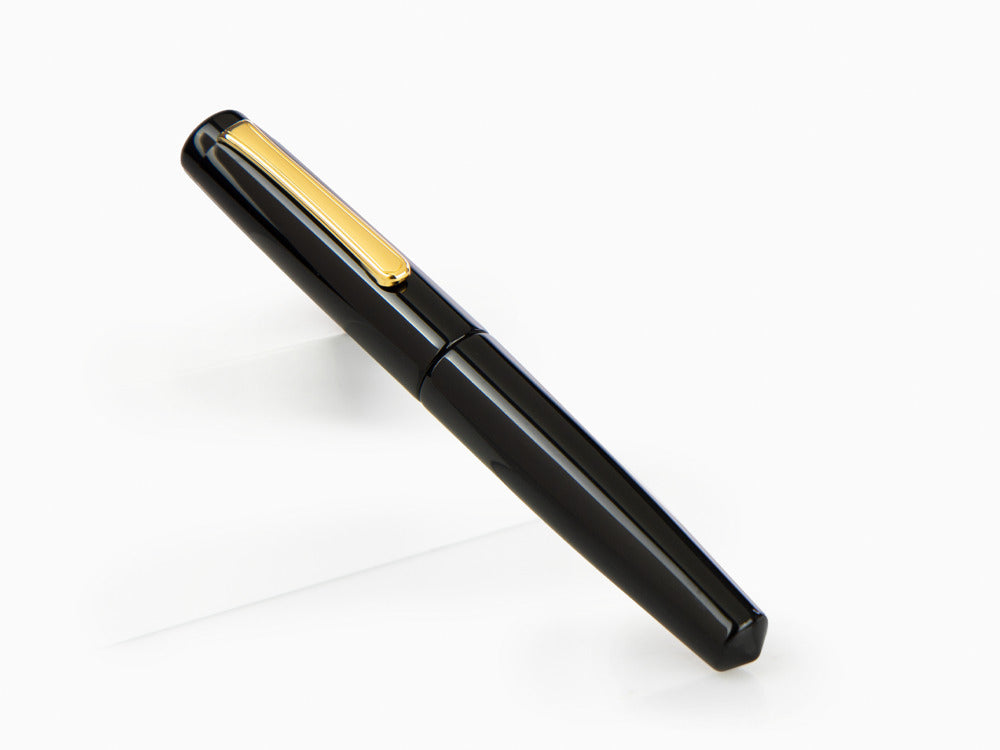 Nakaya Writer Kuro-Roiro Füllfederhalter Schwarz, Piccolo, Ebonite, Gold