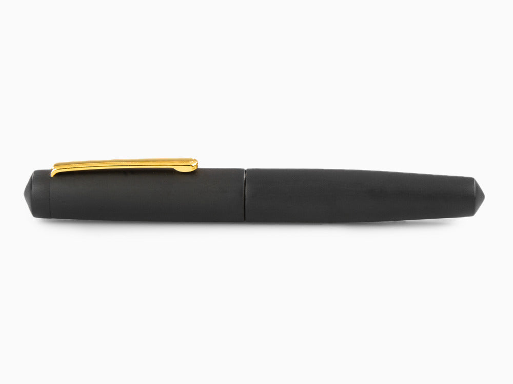 Nakaya Writer Füllfederhalter Black Hairline, Piccolo, Ebonite, Gold