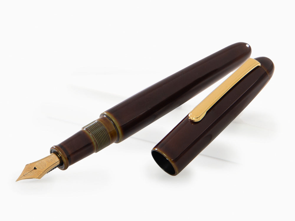 Nakaya Writer Long Füller, Heki Tamenuri, Naturkautschuk und Urushi Lack