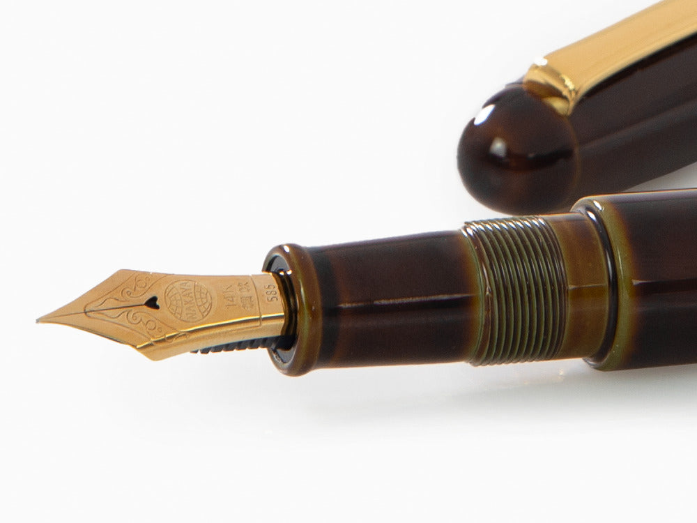 Nakaya Writer Long Füller, Heki Tamenuri, Naturkautschuk und Urushi Lack