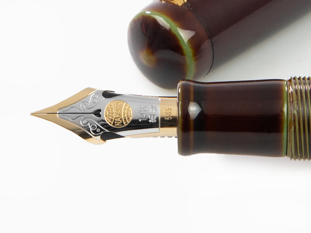Nakaya Writer Füllfederhalter Heki-Tamenuri, Piccolo, Zwei-Ton, Elastic
