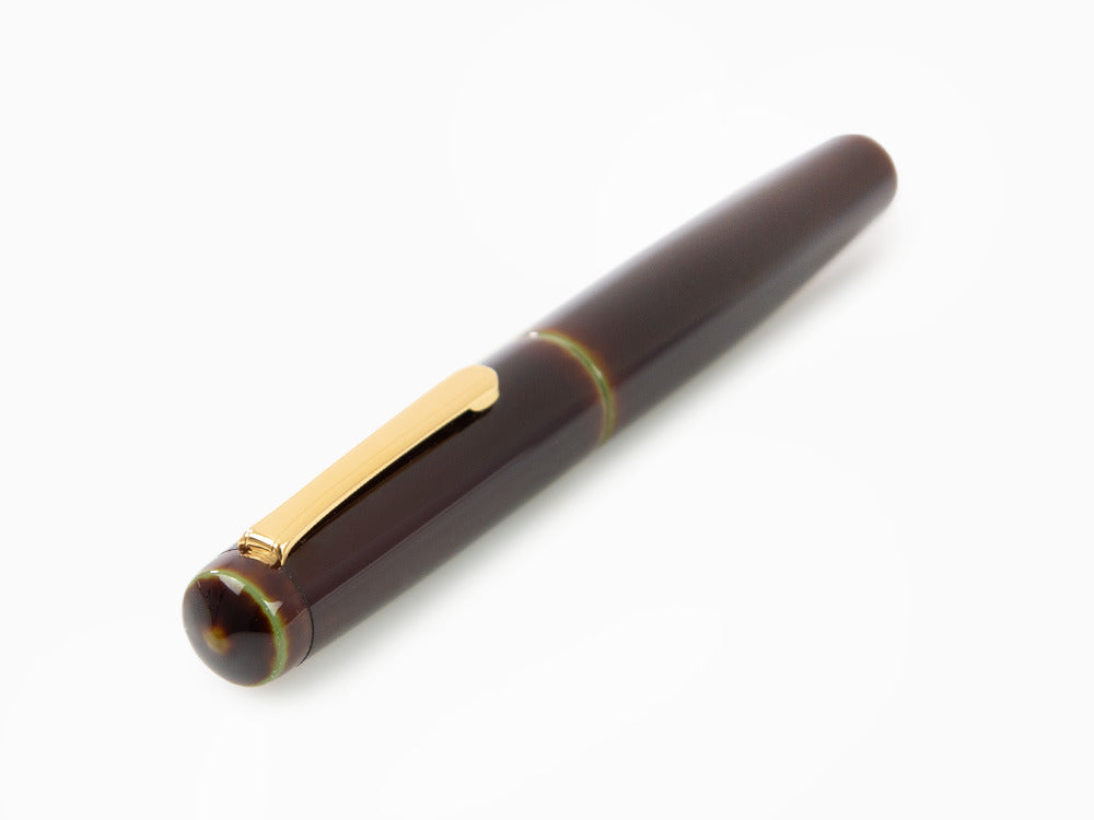 Nakaya Writer Füllfederhalter Heki-Tamenuri, Piccolo, Zwei-Ton, Elastic