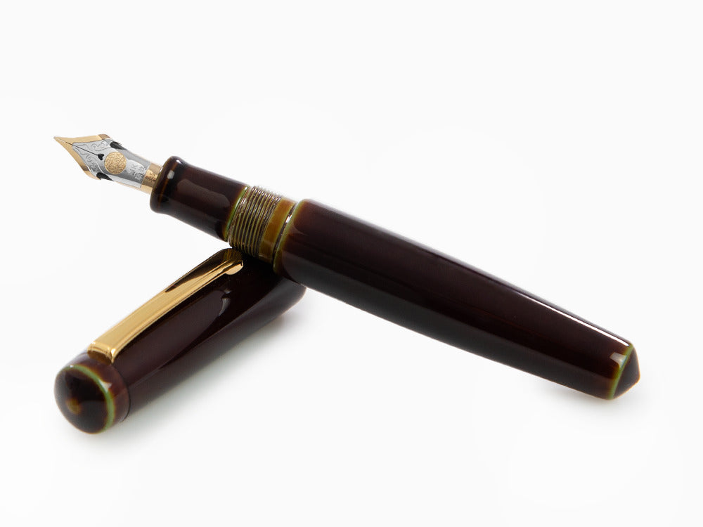 Nakaya Writer Füllfederhalter Heki-Tamenuri, Piccolo, Zwei-Ton, Elastic