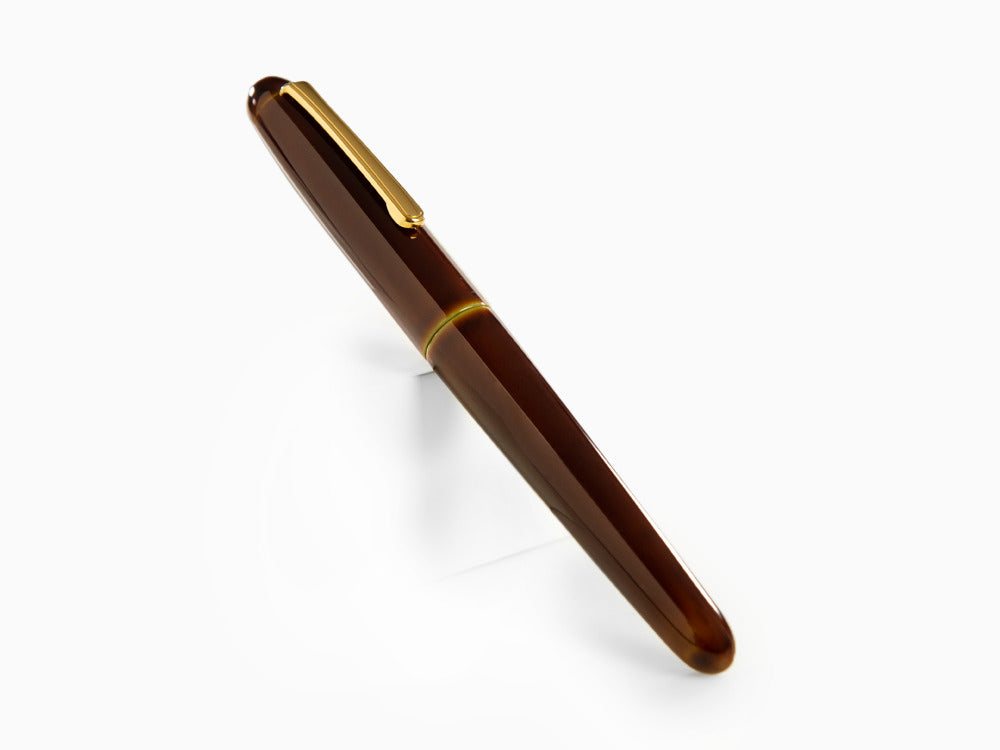 Nakaya Writer Heki-Tamenuri Füller, Portable, Urushi Lack, Italic Nib