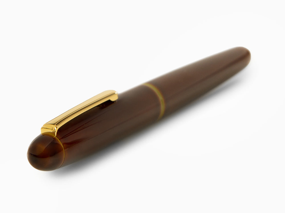 Nakaya Writer Heki-Tamenuri Füller, Portable, Urushi Lack, Italic Nib