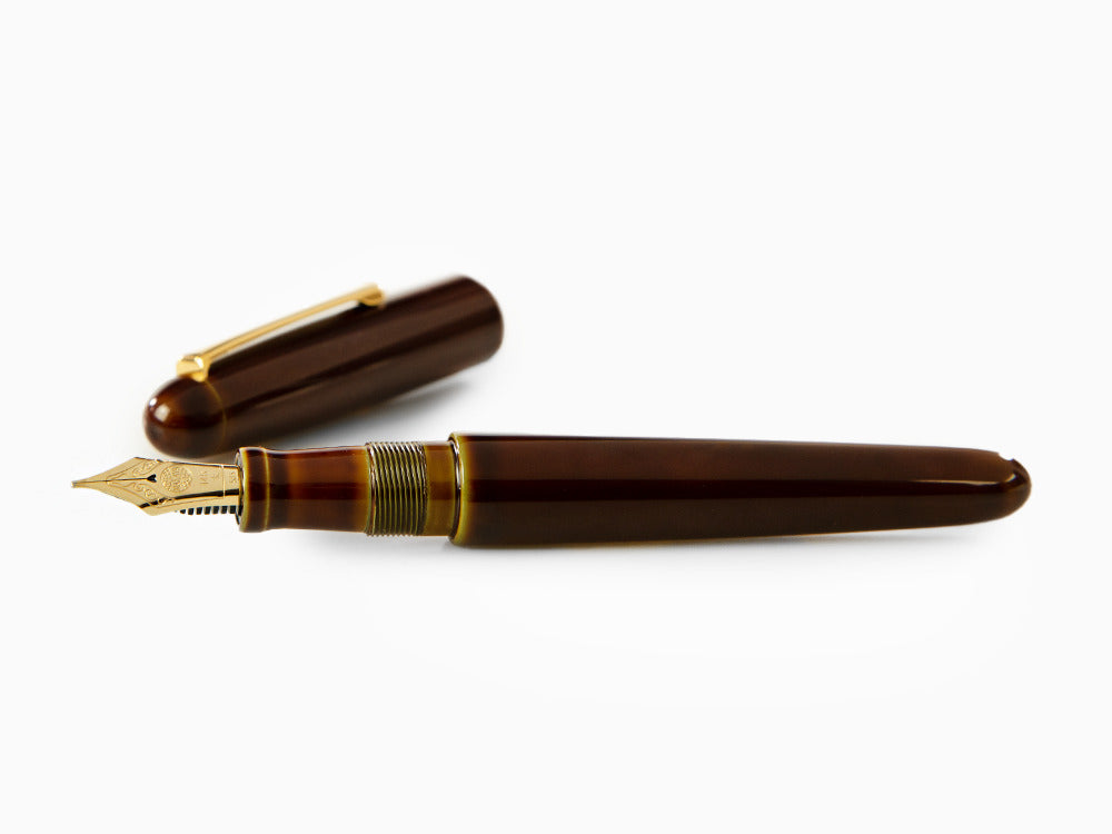 Nakaya Writer Heki-Tamenuri Füller, Portable, Urushi Lack, Italic Nib
