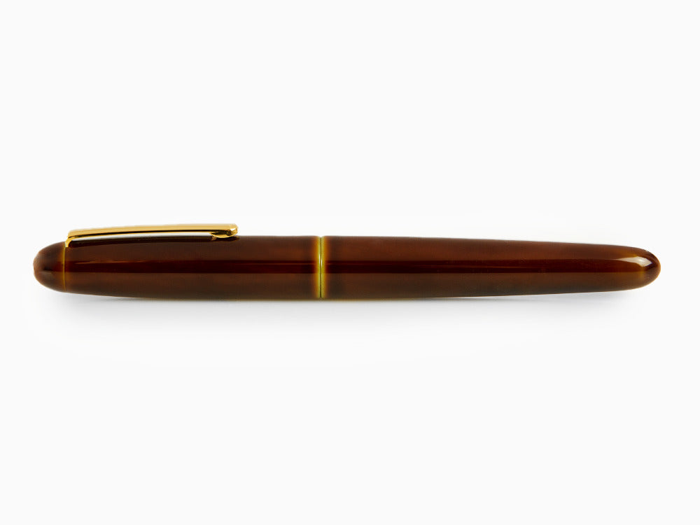 Nakaya Writer Heki-Tamenuri Füller, Portable, Urushi Lack, Italic Nib