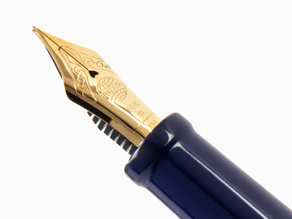 Nakaya Writer Kikyo Füllfederhalter, Long, Ebonite