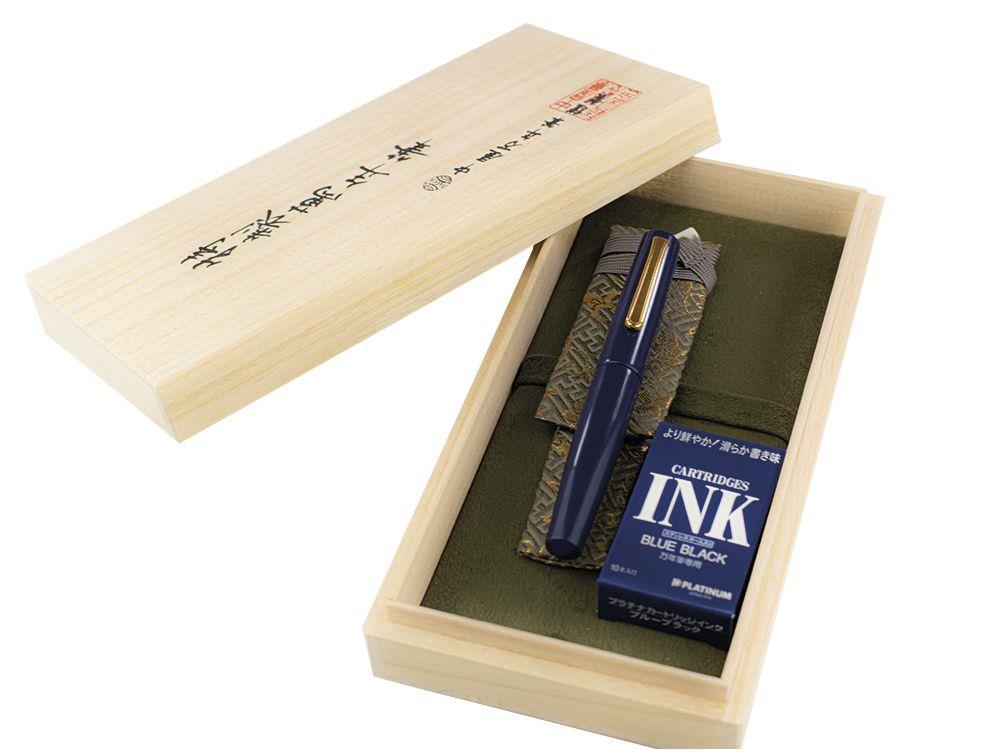 Nakaya Writer Füllfederhalter, Kikyo, Naturkautschuk und Urushi Lack