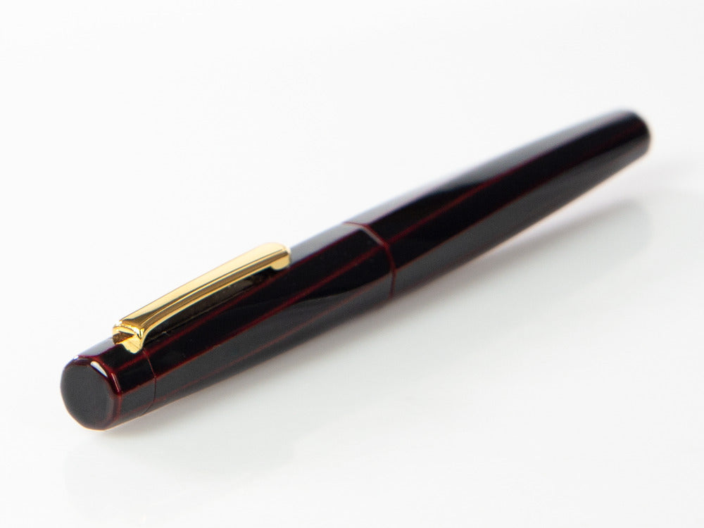 Nakaya Writer Füllfederhalter, Kuro Tamenuri, Naturkautschuk und Urushi