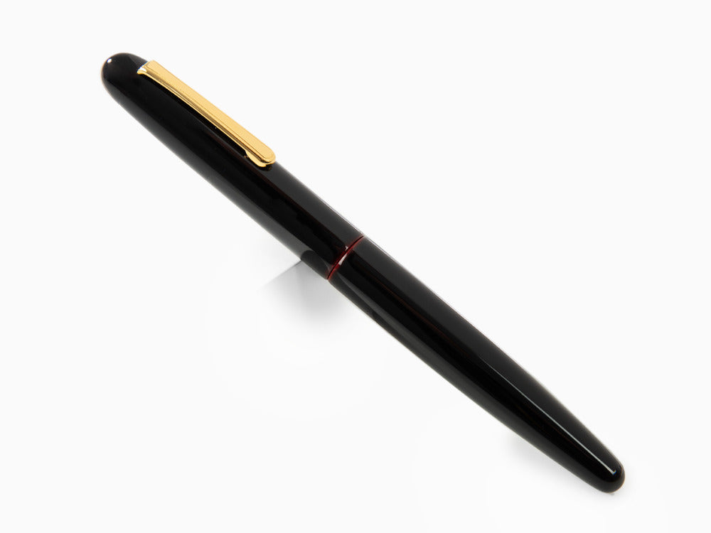 Nakaya Writer Füllfederhalter Kuro-Tamenuri, Long, Ebonite