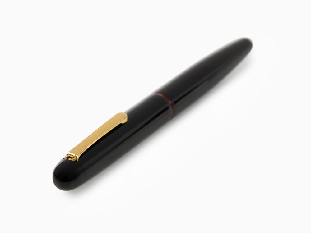 Nakaya Writer Füllfederhalter Kuro-Tamenuri, Long, Ebonite