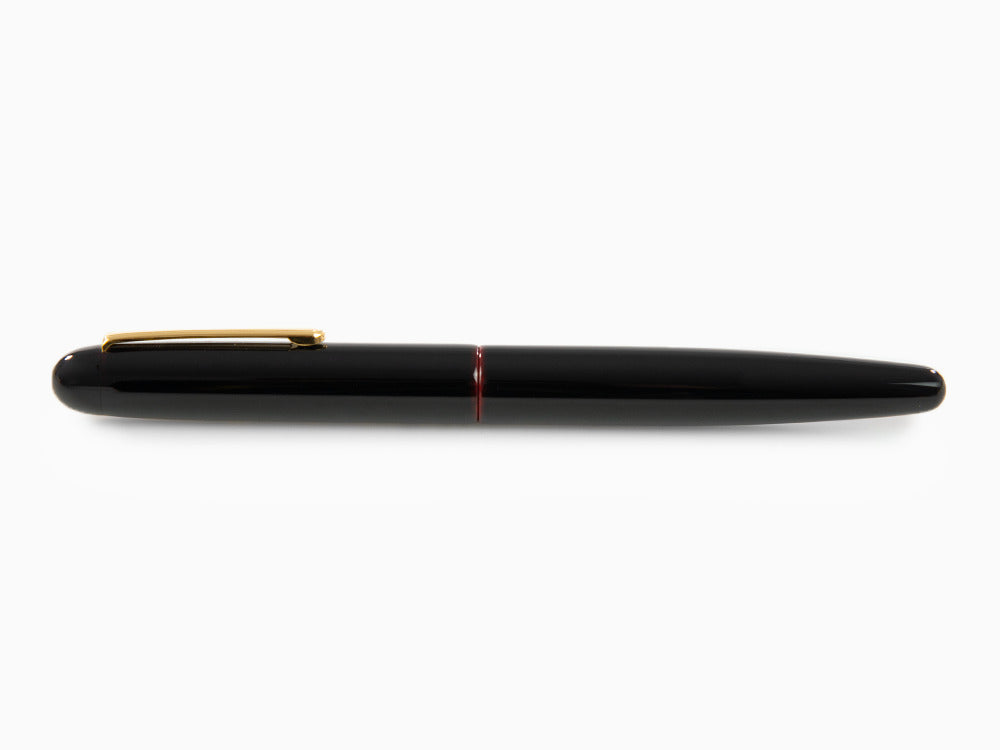 Nakaya Writer Füllfederhalter Kuro-Tamenuri, Long, Ebonite