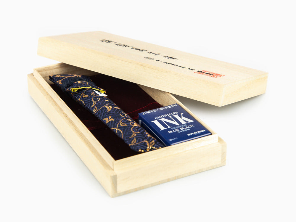 Nakaya Writer Füllfederhalter Kuro-Tamenuri, Long, Ebonite