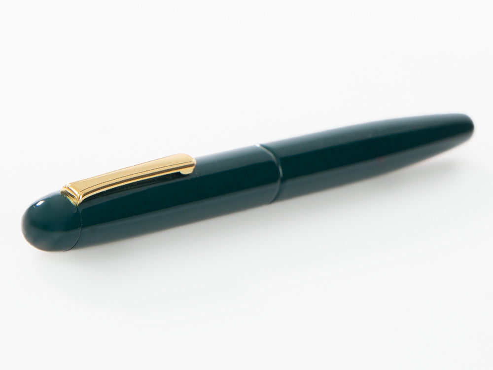 Nakaya Writer Long Füllfederhalter Midori, Ebonite, Vergoldet