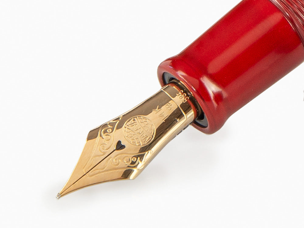 Nakaya Writer Piccolo Füllfederhalter, Nurihanashi-Shu, Ebonite