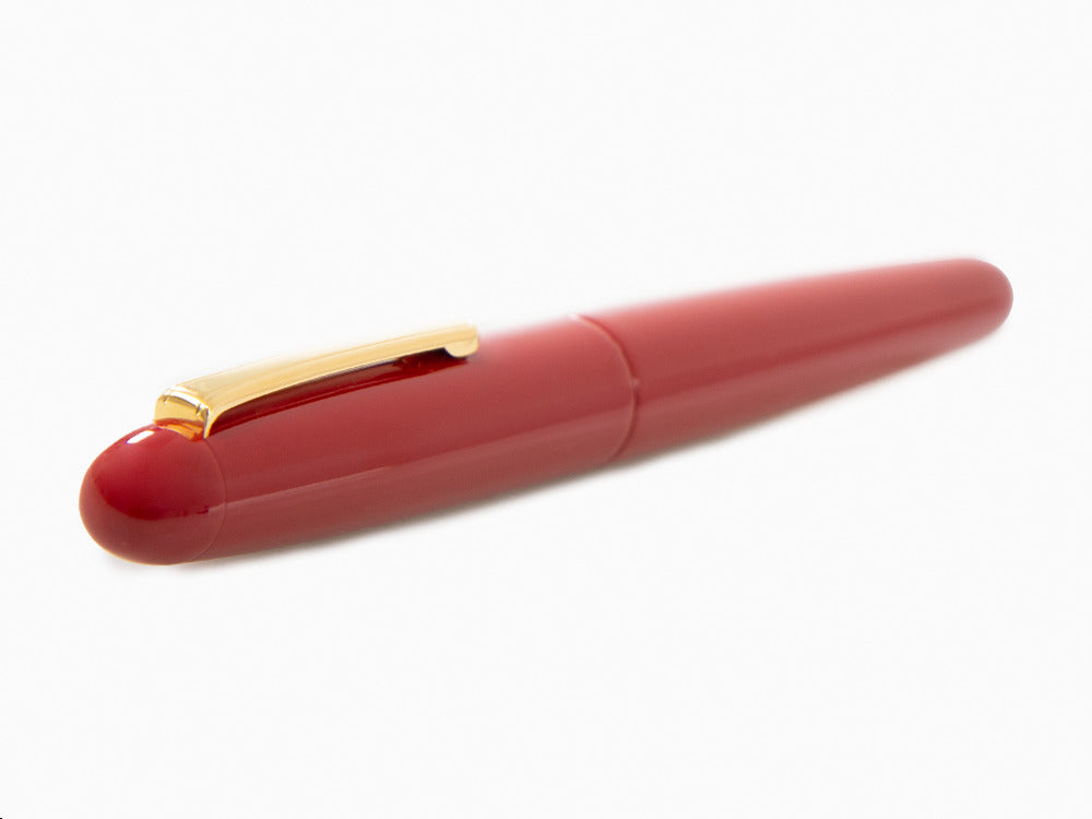 Nakaya Writer Portable Shu Füllfederhalter, Ebonite, Gold