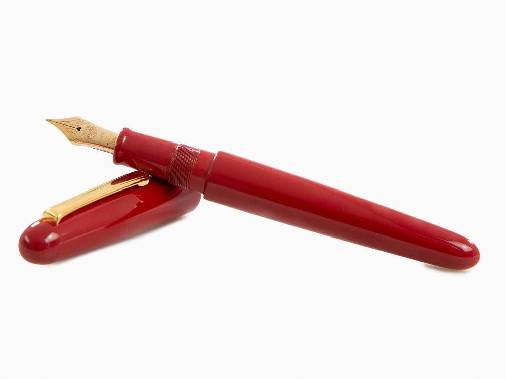 Nakaya Writer Portable Shu Füllfederhalter, Ebonite, Gold