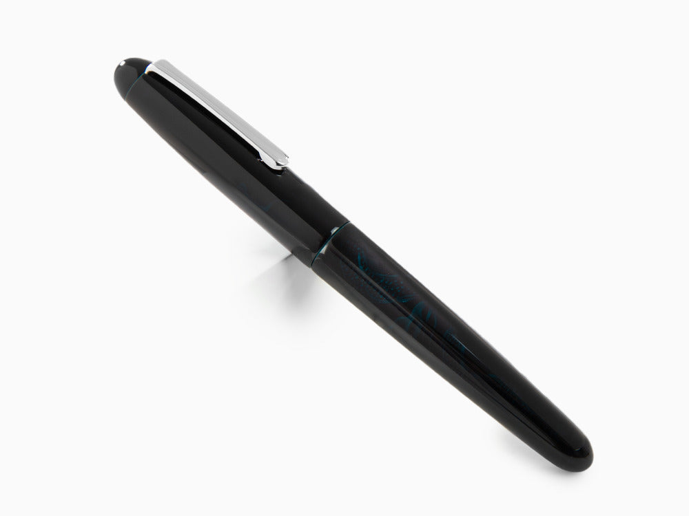 Nakaya Writer Ascending Dragon I-Tamesukashi Ao-Tamenuri Füllfederhalter