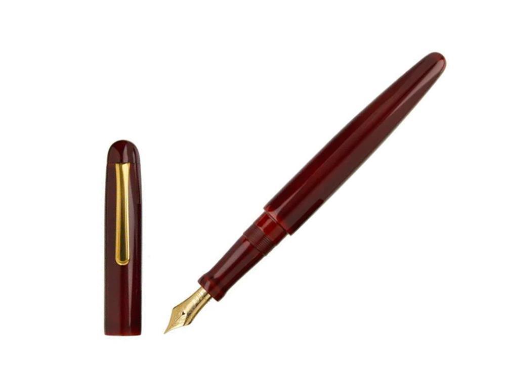 Nakaya Writer Long Füllfederhalter, Aka Tamenuri, Urushi Lack