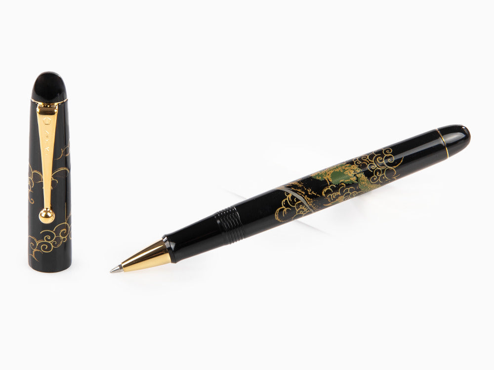 Namiki Tradition Mount Fuji and Dragon Roller, VergoldeteBeschläge, BLK-30P-7-FR