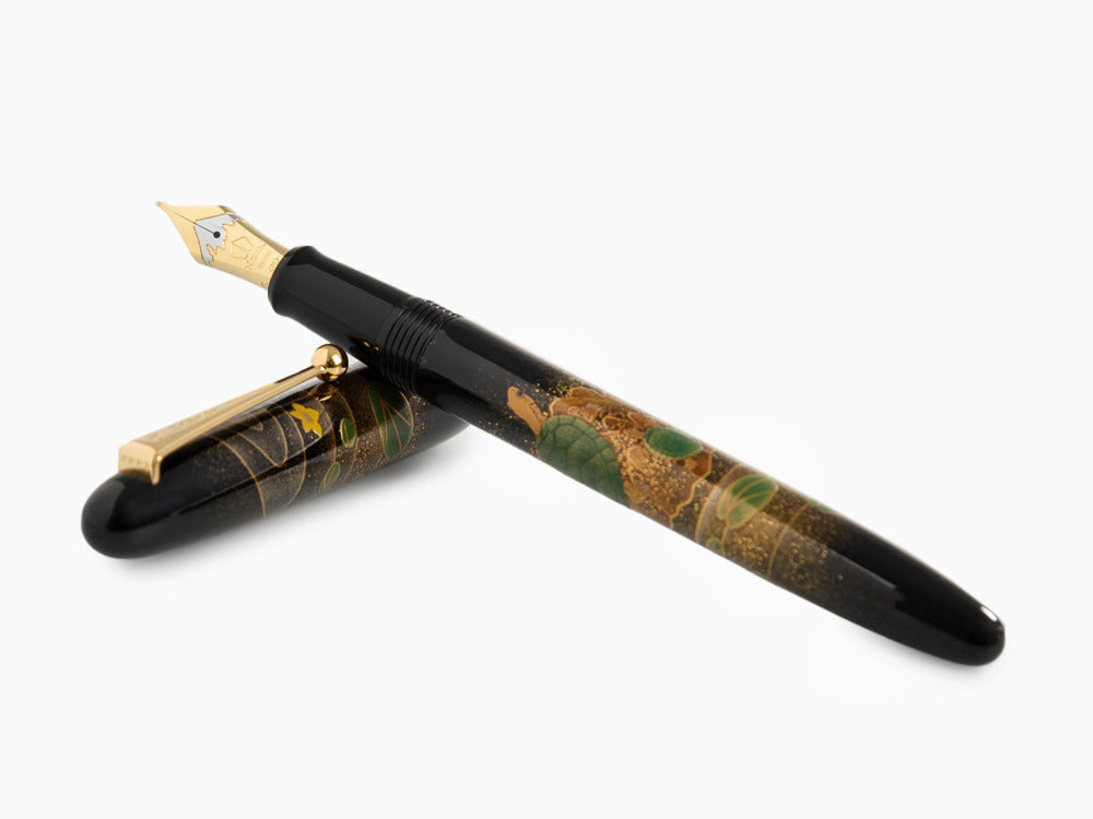 Namiki Yukari Turtles Füllfederhalter, Maki-e, Vergoldete, FN-30M-KM