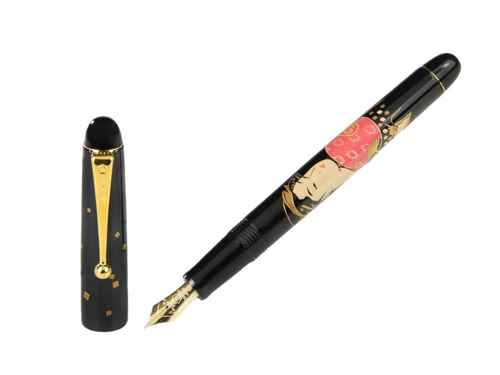 Namiki Nippon Art 3 Beauties Ohisa Takashima Füllfederhalter, Maki-e