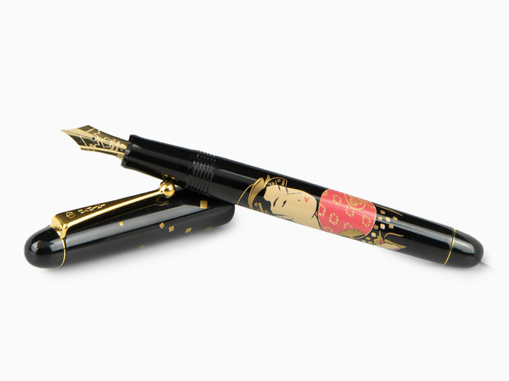 Namiki Nippon Art 3 Beauties Ohisa Takashima Füllfederhalter, Maki-e