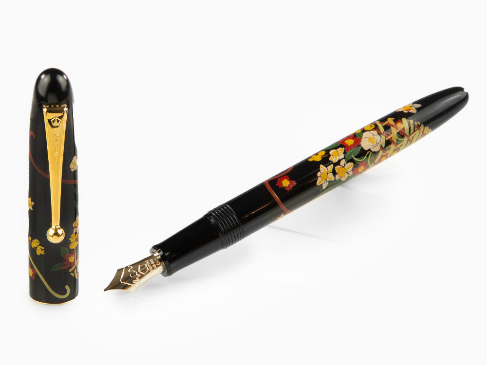 Namiki Nippon Art Flower Basket Füllfer, Vergoldete Beschläge, FN-5M-HA