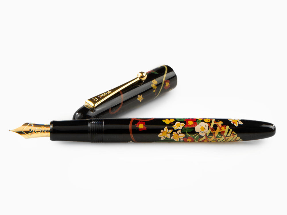 Namiki Nippon Art Flower Basket Füllfer, Vergoldete Beschläge, FN-5M-HA
