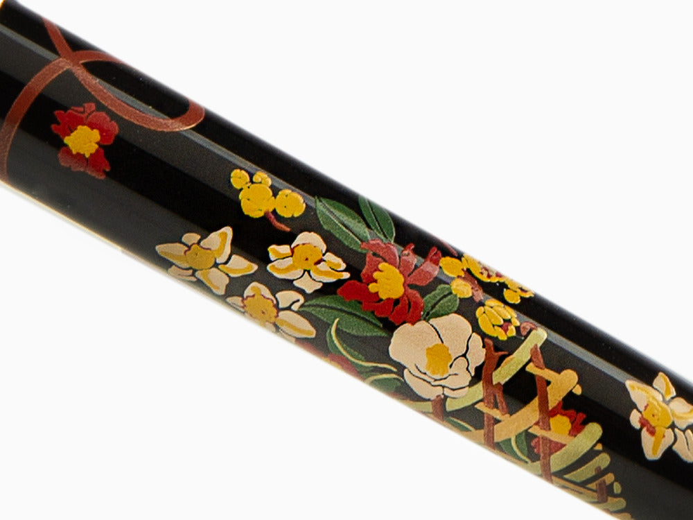 Namiki Nippon Art Flower Basket Füllfer, Vergoldete Beschläge, FN-5M-HA