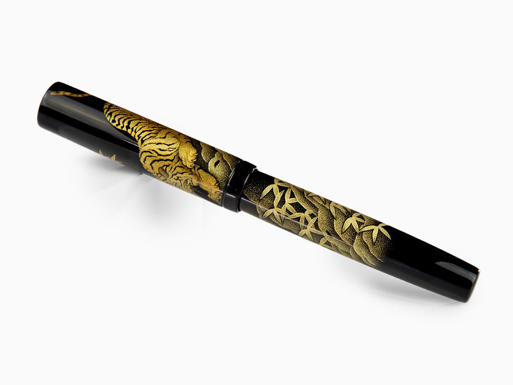 Namiki Chinkin Tiger Füllfederhalter, Urushi Lack, Vergoldete Beschläge
