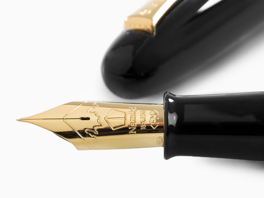 Namiki Pilot Emperor Urushi Schwarze Lack No.50 Füller, Gold, FNF-148S-B