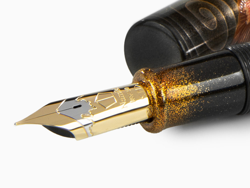Namiki Emperor Gold fish Füller, Maki-e, Vergoldete Beschläge