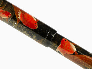 Namiki Emperor Gold fish Füller, Maki-e, Vergoldete Beschläge