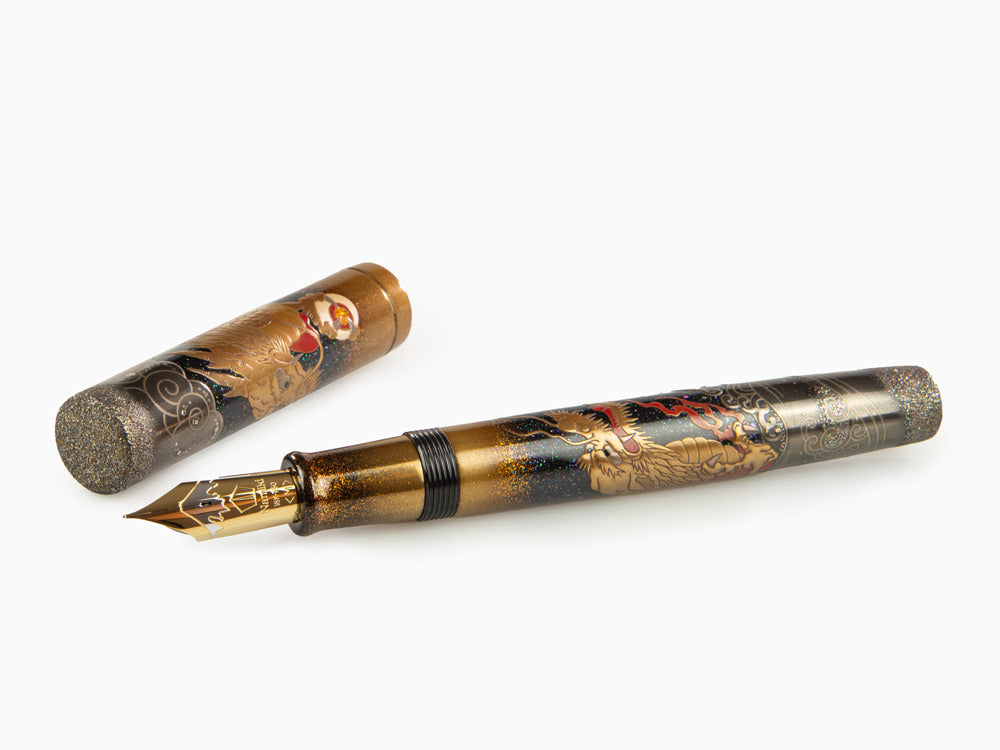 Namiki Emperor Dragon Füllfederhalter, Urushi Lack, Schwarz, FNFV-80M-R