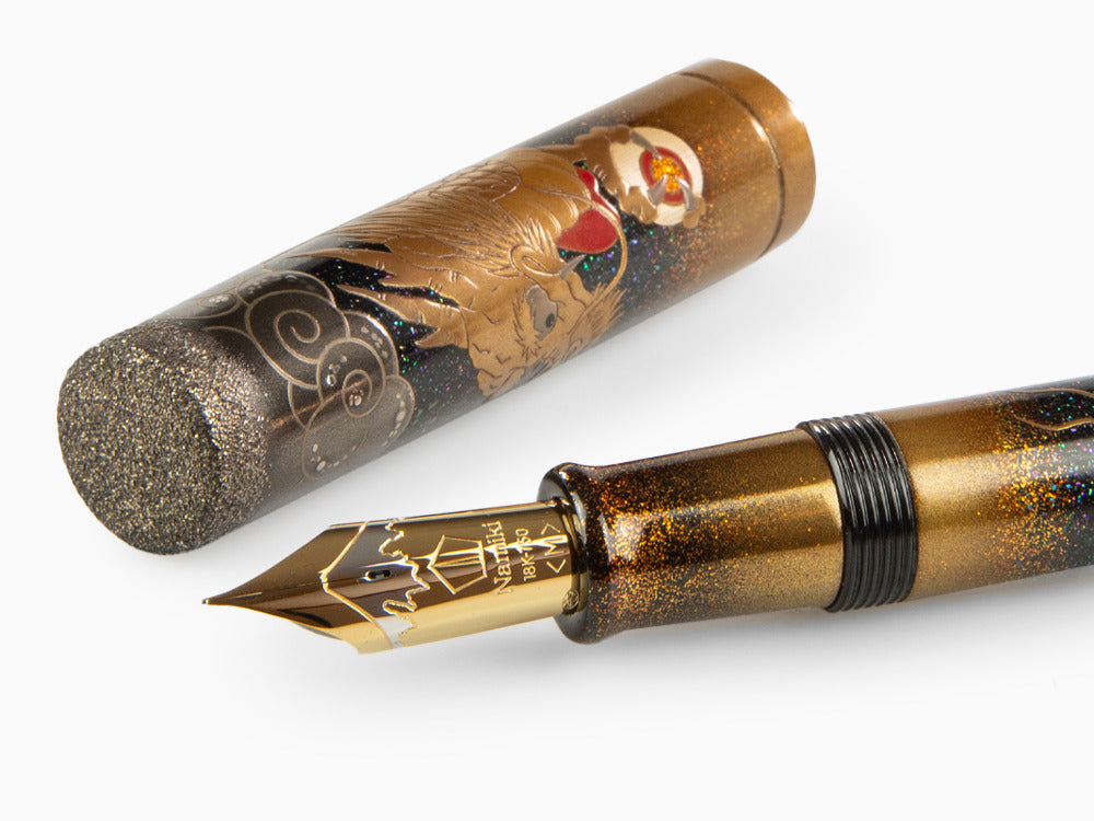 Namiki Emperor Dragon Füllfederhalter, Urushi Lack, Schwarz, FNFV-80M-R