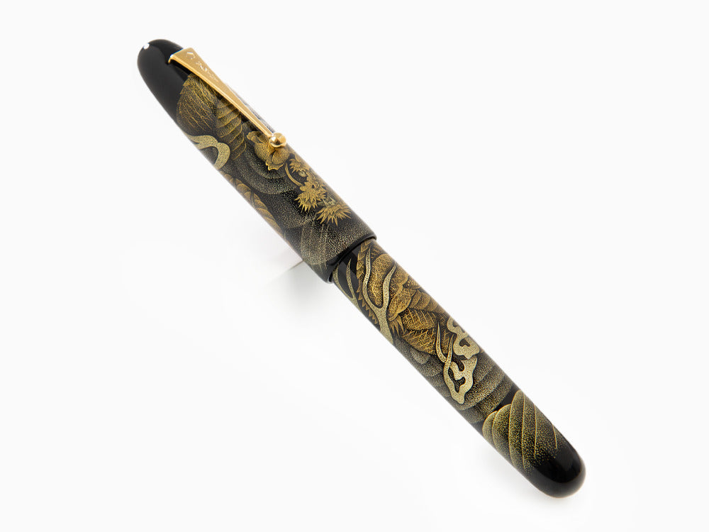 Namiki Emperor Chinkin Dragon Füllfederhalter, Maki-e, Schwarz