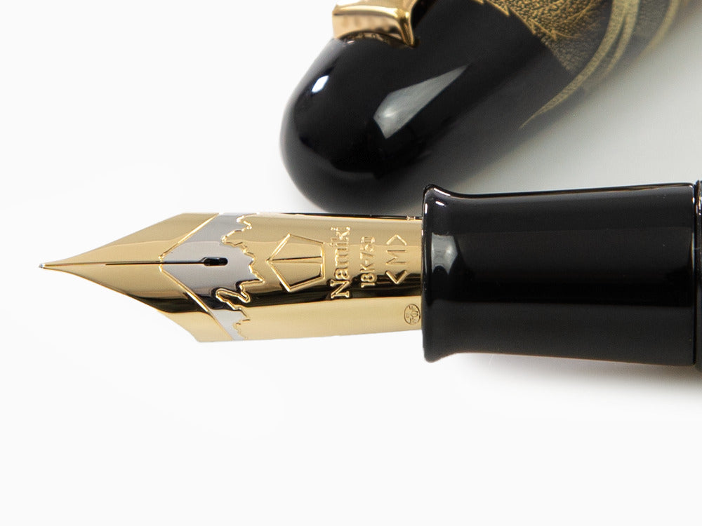 Namiki Emperor Chinkin Dragon Füllfederhalter, Maki-e, Schwarz