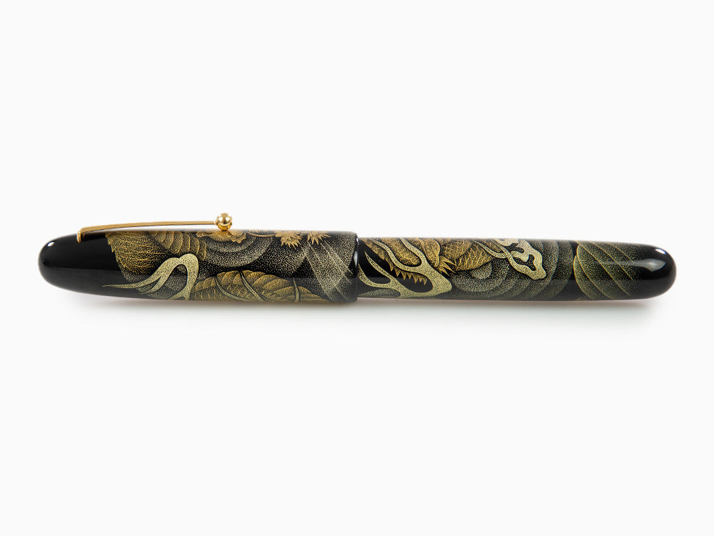 Namiki Emperor Chinkin Dragon Füllfederhalter, Maki-e, Schwarz