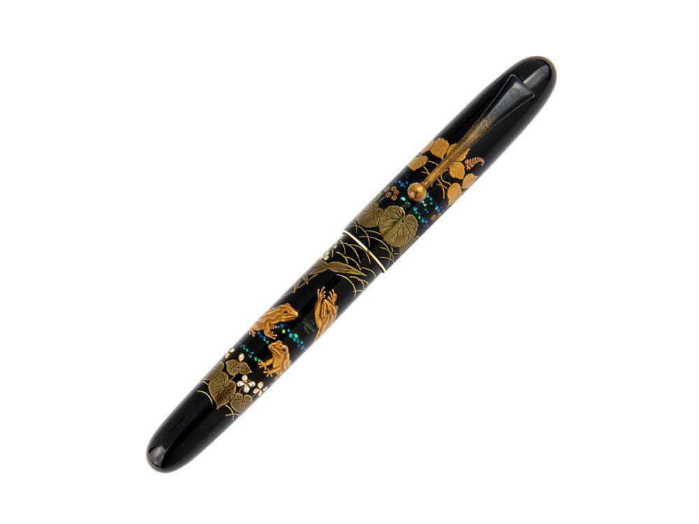 Namiki Yukari Royale Frog Füllfederhalter, Urushi Lack, Gold, Maki-e