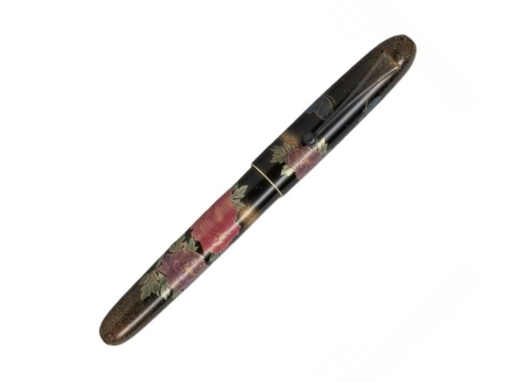 Namiki Yukari Royale  Peony & Butterfly Füllfederhalter Togidashi Maki-e