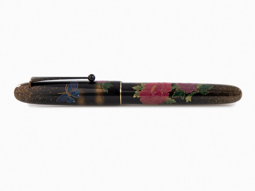 Namiki Yukari Royale  Peony & Butterfly Füllfederhalter Togidashi Maki-e