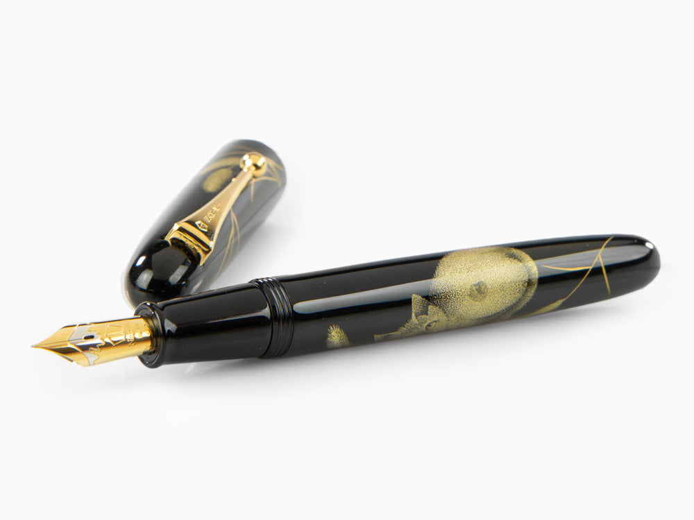Namiki Chinkin Cat Füllfederhalter, Urushi, FNKC-30-MNEK