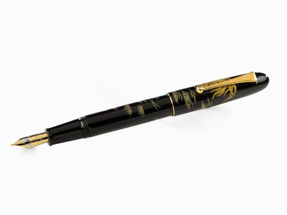 Namiki Chinkin Royal Rooster Füllfederhalter, Urushi Lack, FNKC-30M-TOK
