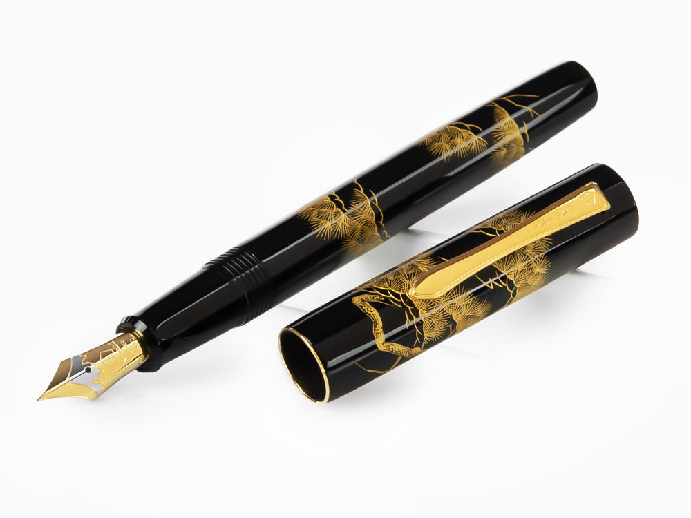 Namiki Chinkin Pine Tree Füller, Maki-e, Vergoldete Beschläge
