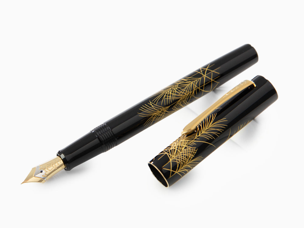Namiki Chinkin Silver Grass (Susuki) Füller, Maki-e, FNVC-10M-SU